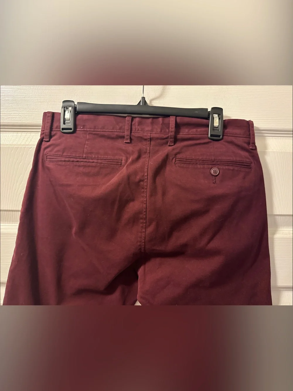 Men's J. Crew Stretch Burgundy 250 Skinny Chino Pants - Size 31x30